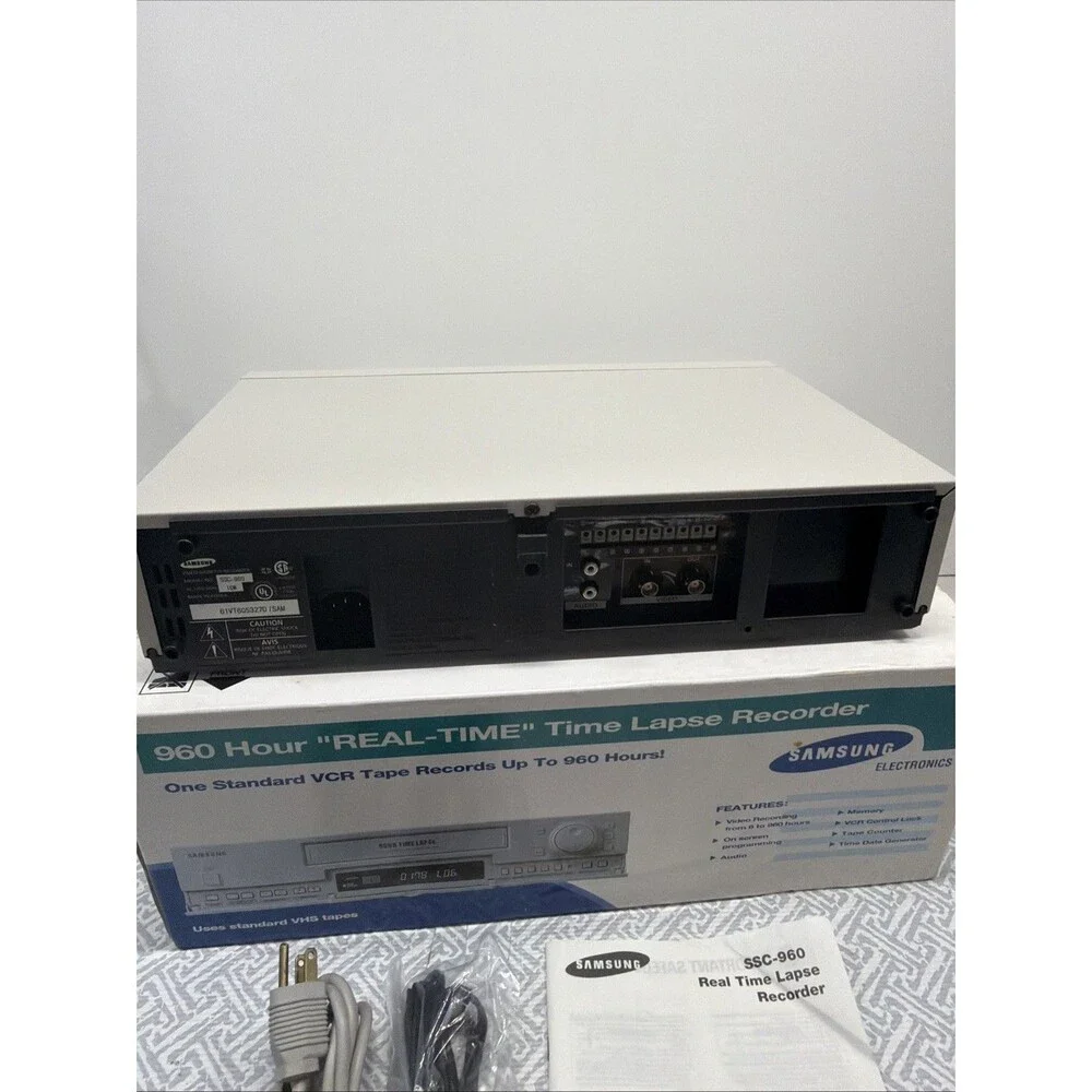 Samsung SSC-960 Time Lapse VCR Security Video Recorder Box Manual TESTED WORKING